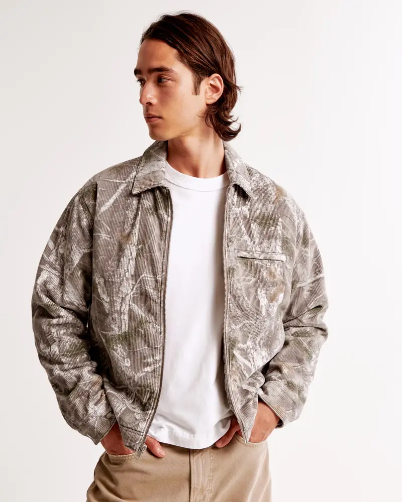 Cropped Zip Workwear Jacket
